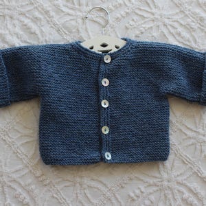 Bebeknits Bordeaux Baby Cardigan Knitting Pattern image 3