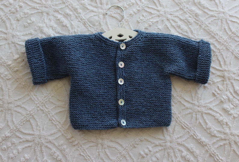 Bebeknits Bordeaux Baby Cardigan Knitting Pattern image 3