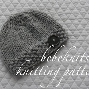 Bebeknits Quick Knit Baby Hat Knitting Pattern