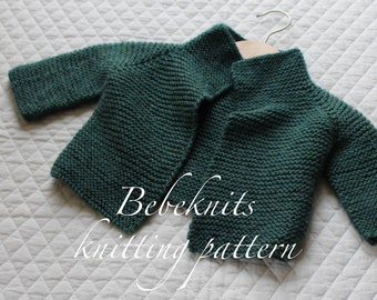 Bebeknits Wonderful Wrap Baby Car Cardigan Knitting Pattern