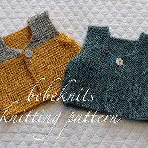 Bebeknits Bambino Body Warmer/Baby Vest Knitting Pattern