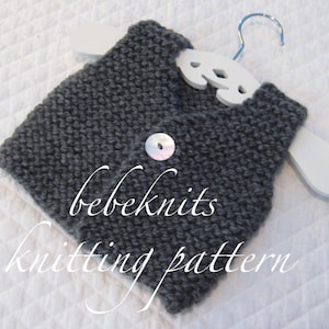Bebeknits Simple French Style Quick Knit Baby Vest Knitting Pattern