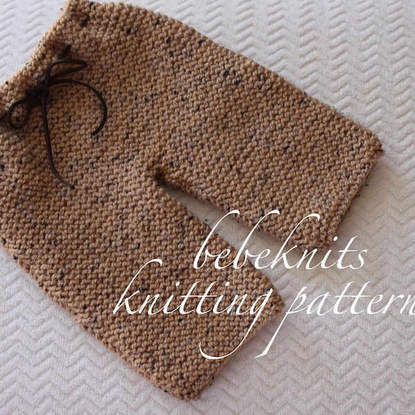 Bebeknits Quick Knit Baby Pants Knitting Pattern