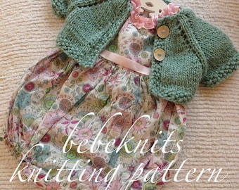 Bebeknits Sweet Summer Time Baby Cardigan Knitting Pattern