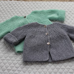 Bebeknits Classic European Baby Cardigan Knitting Pattern - Etsy