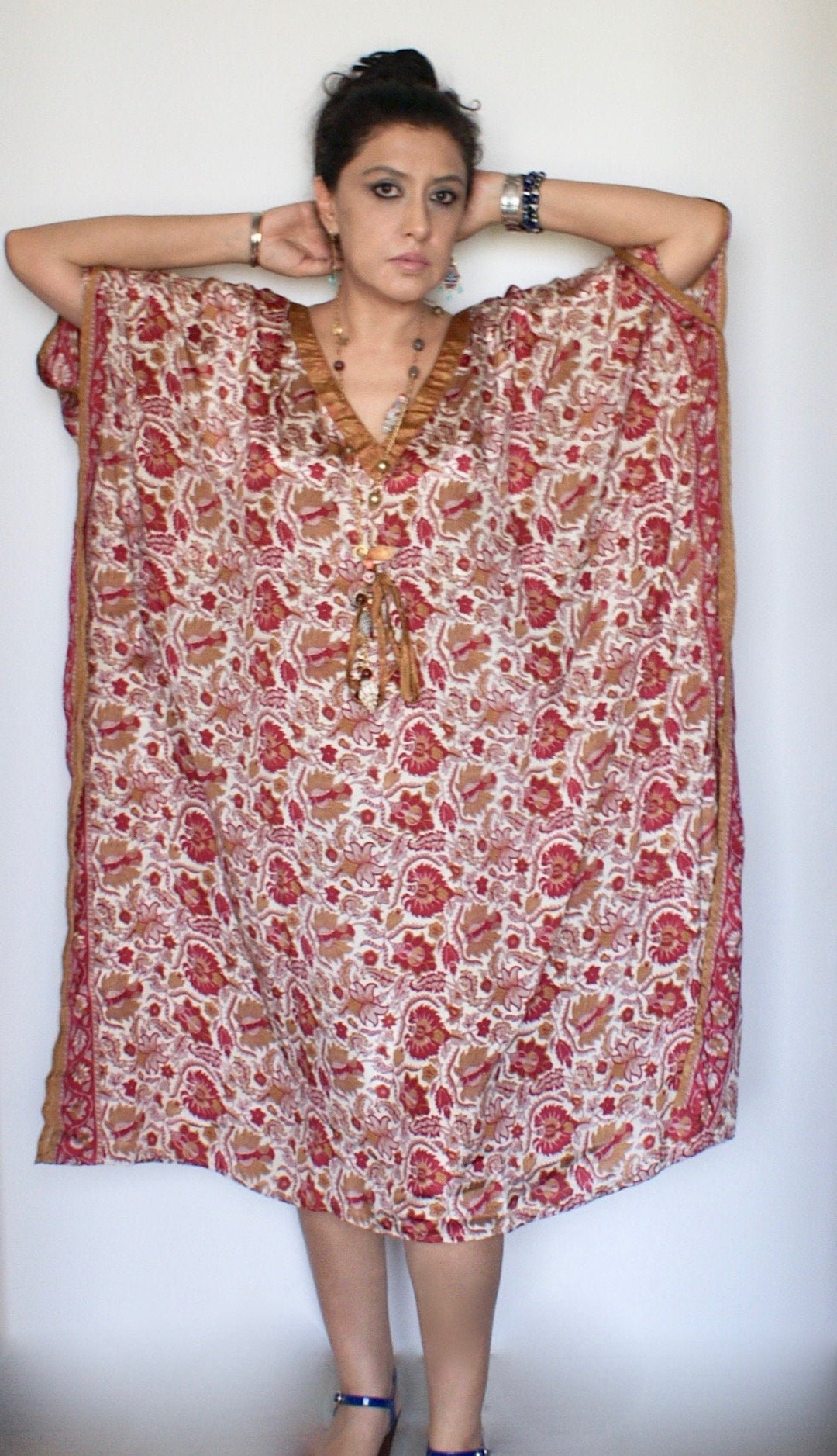 Silk Kaftan, Silk Kimono, Lounge Kaftan, Maxi Dress, Pregnancy Kaftan