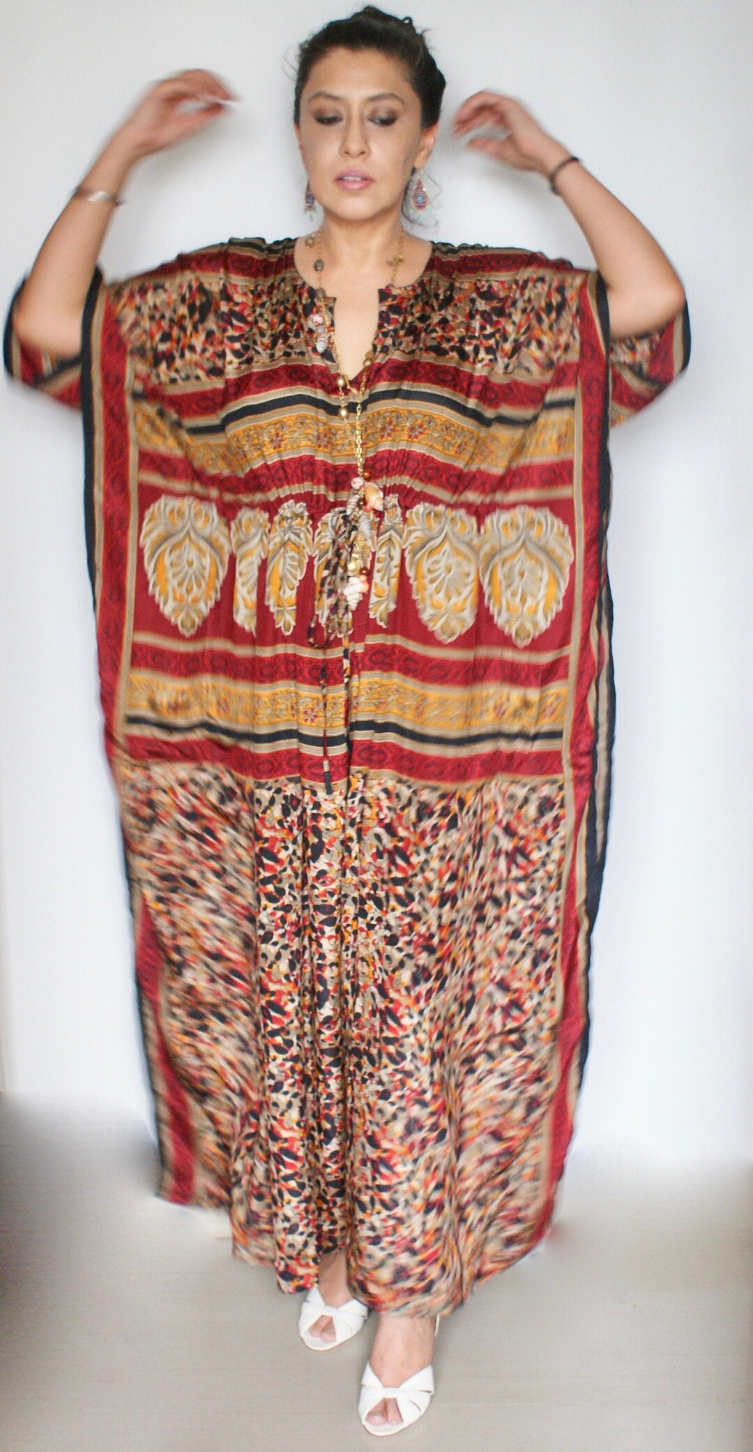 Silk Kaftan, Silk Kimono, Lounge Kaftan, Maxi Dress, Pregnancy Kaftan