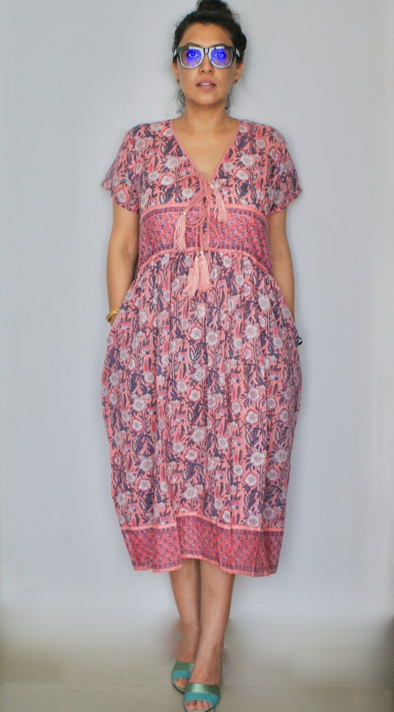 knee length dresses for ladies Pure cotton voile midi dress main image 0