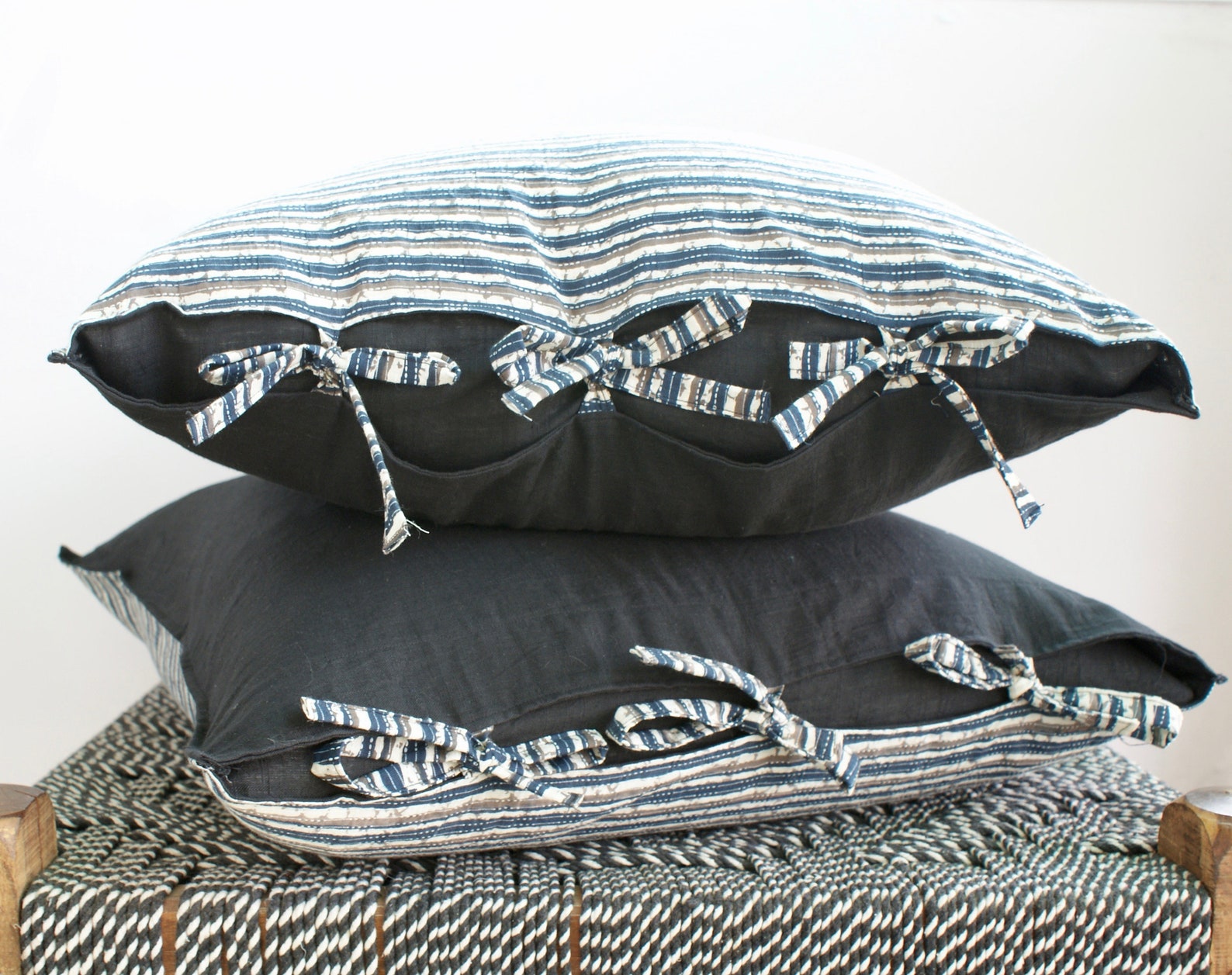 22x22 Paar Blockdruck Kissenbezug Kissenbezug Kissenbezug | Etsy