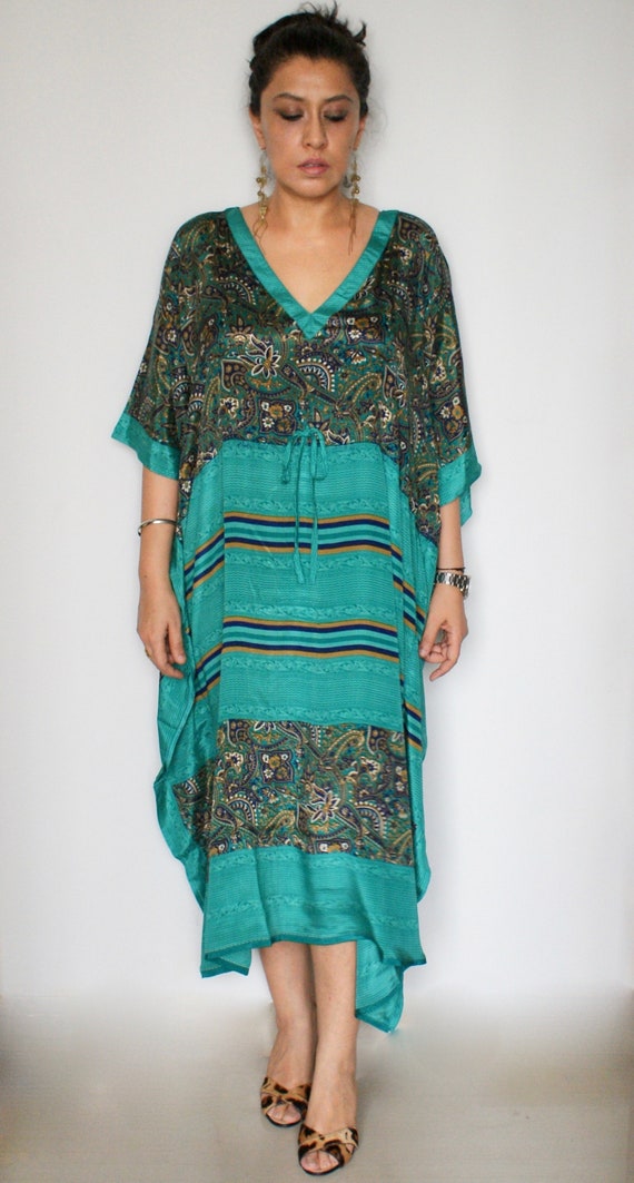 Kaftans Silk Kimono Maternity Dress Silk Robe Dressing Robe Plus Size Caftan Silk Kaftan Maxi 