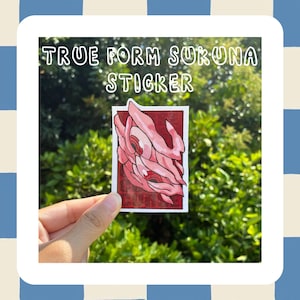 Sukuna True Form Curse Sticker | Anime | Jujutsu Kaisen | Laptop Sticker
