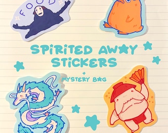 Spirited Away Sticker Set: Studio Ghibli Anime Vinyl Stickers | Mystery Sticker Bag