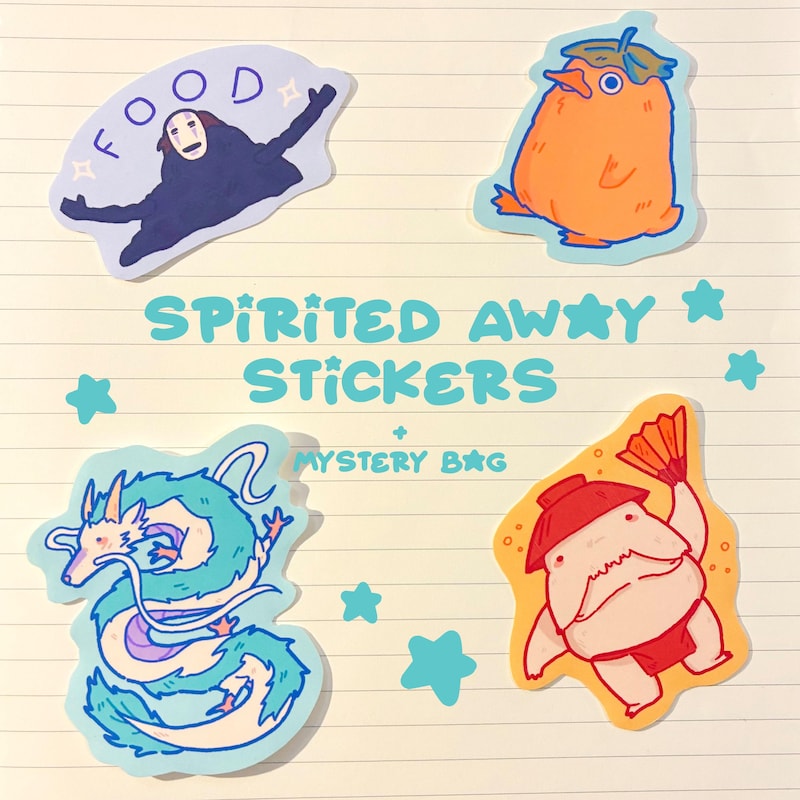 No Face Ghibli Stickers - Etsy