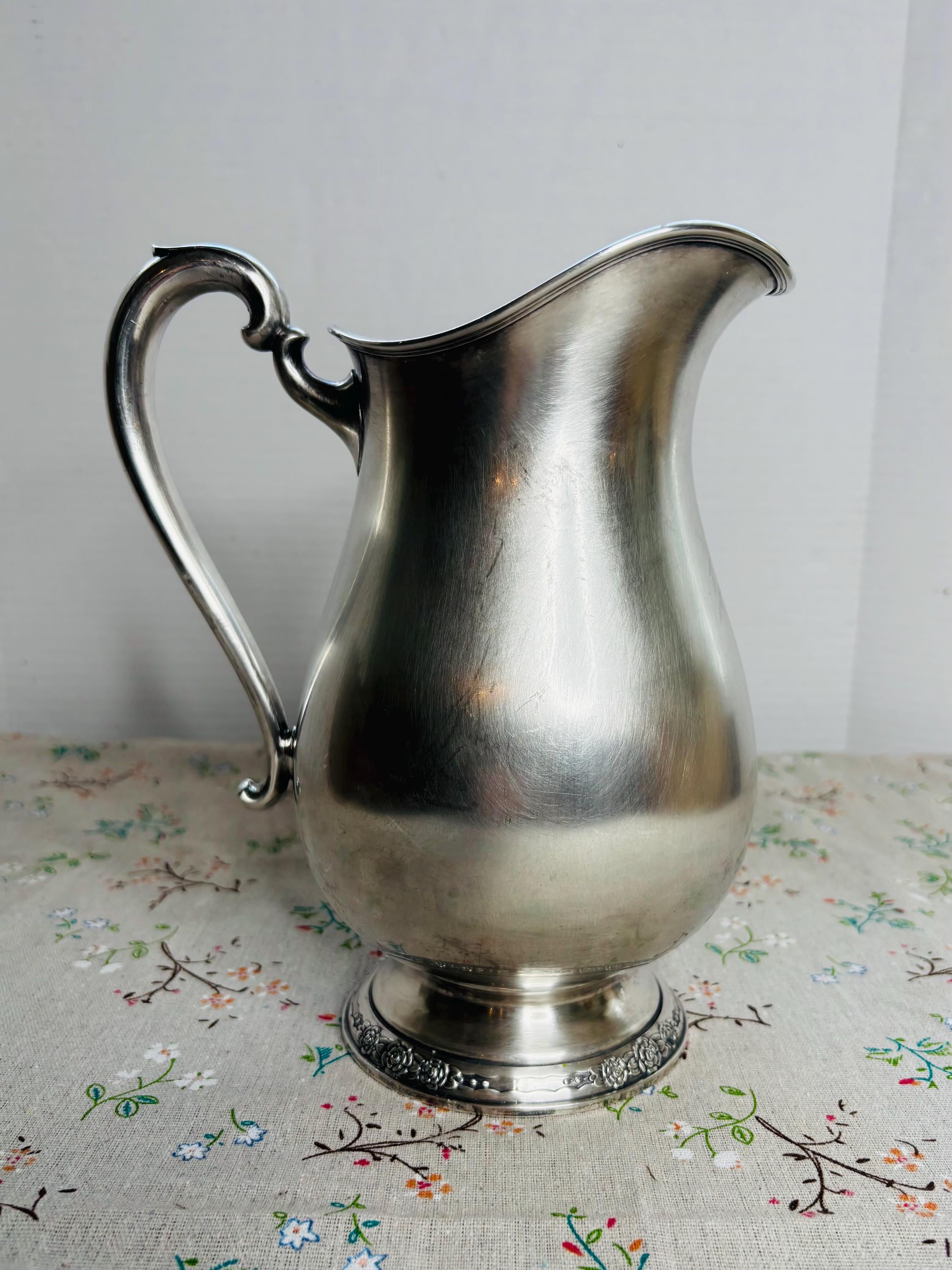 International Silver Pitcher - Etsy