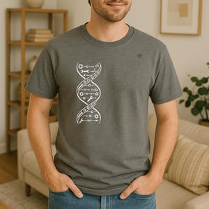 Science DNA Unisex T-Shirt - Biology Physics Chemistry Engineering Science Lover Gift, STEM Teacher Shirt, Science Geek Tee, Science Major