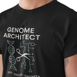 Genome Architect Unisex Softstyle T-Shirt, DNA Design Tee, Gift for Scientists, Funny Architecture Shirt, Casual Science Clothing