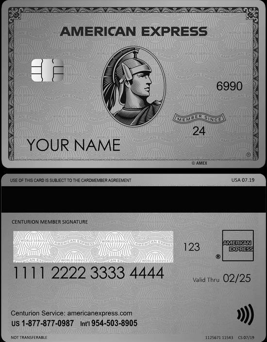 AMERICAN EXPRESS メタルネームプレート AMERICAN EXPRESS メタルネームプレート Custom Silver Metal Card