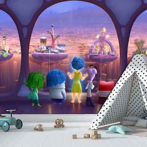 Inside Out Superhero Kids Room Wallpaper: Playroom Decor