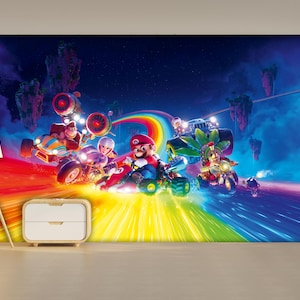 Super Mario-behang: zelfklevend muurontwerp kinderkamer
