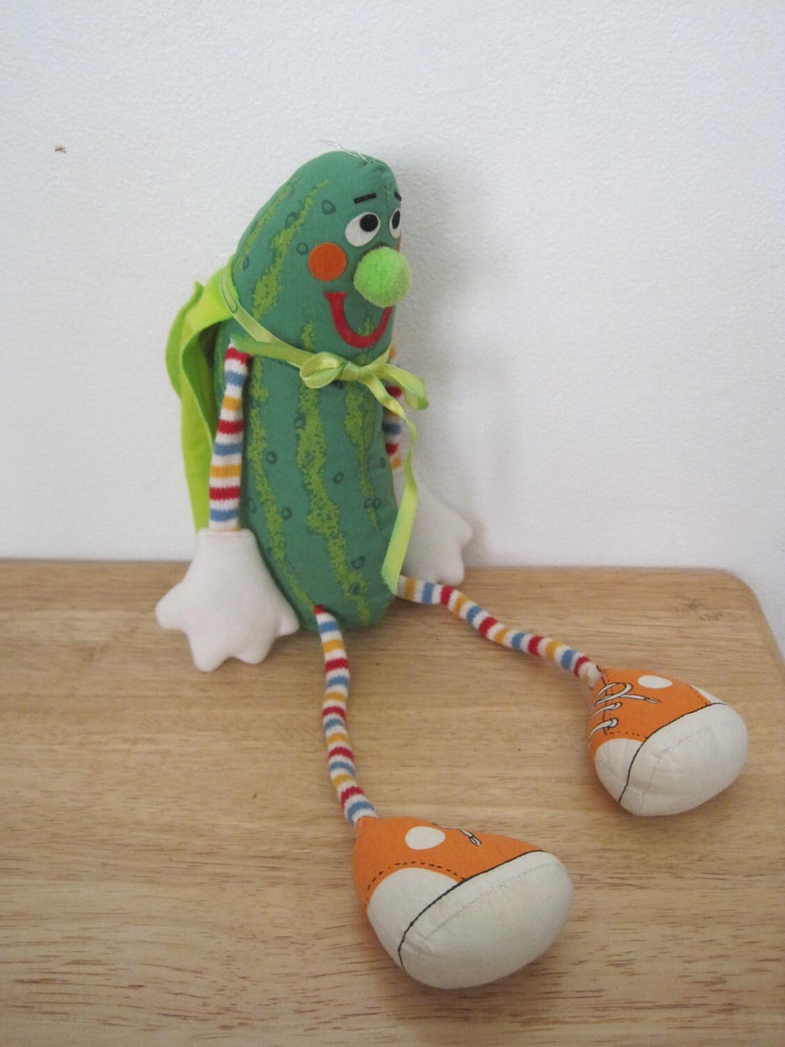 Vintage 80s Super Pickle Plush Toy Rare Etsy