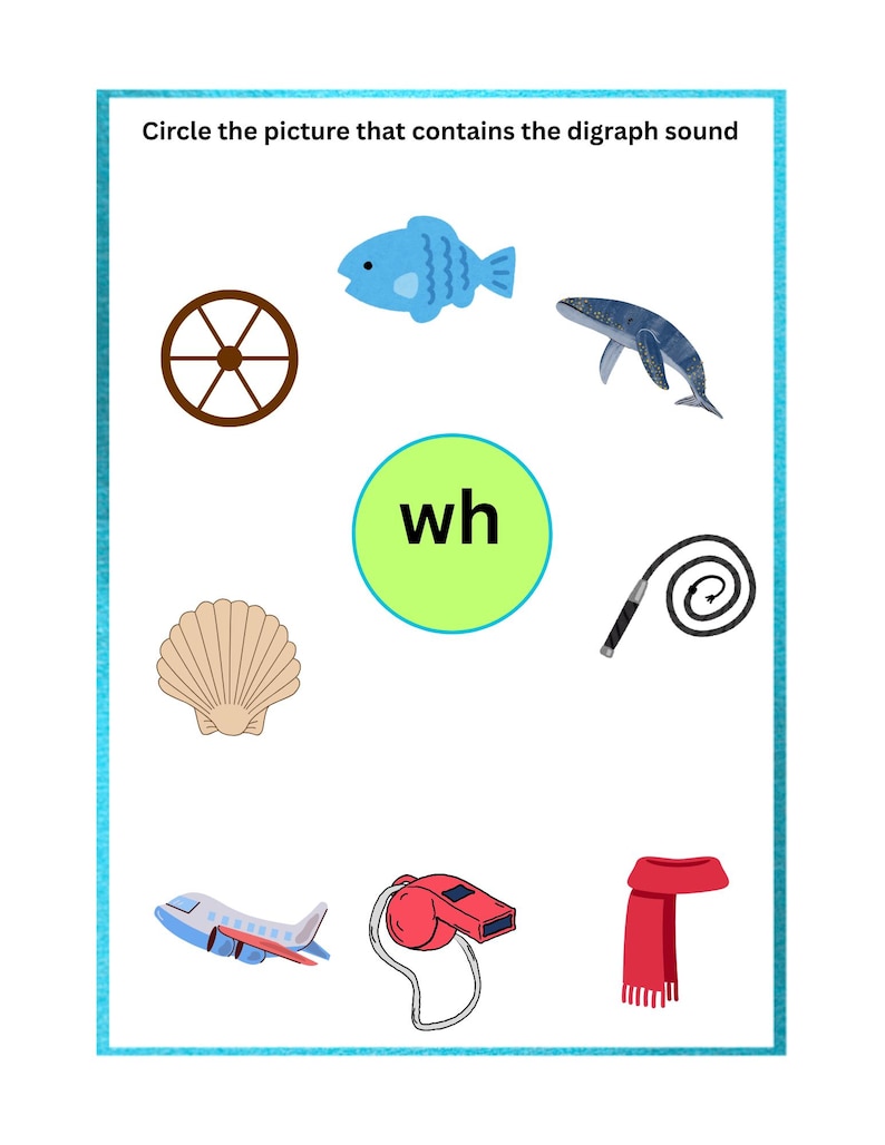 Digraph Chart and Worksheets - Etsy