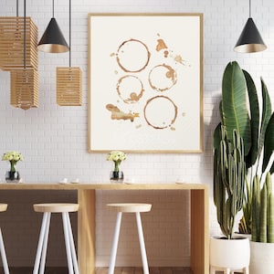 Coffee Wall Art - Minimalist Kitchen Decor | Digital Download