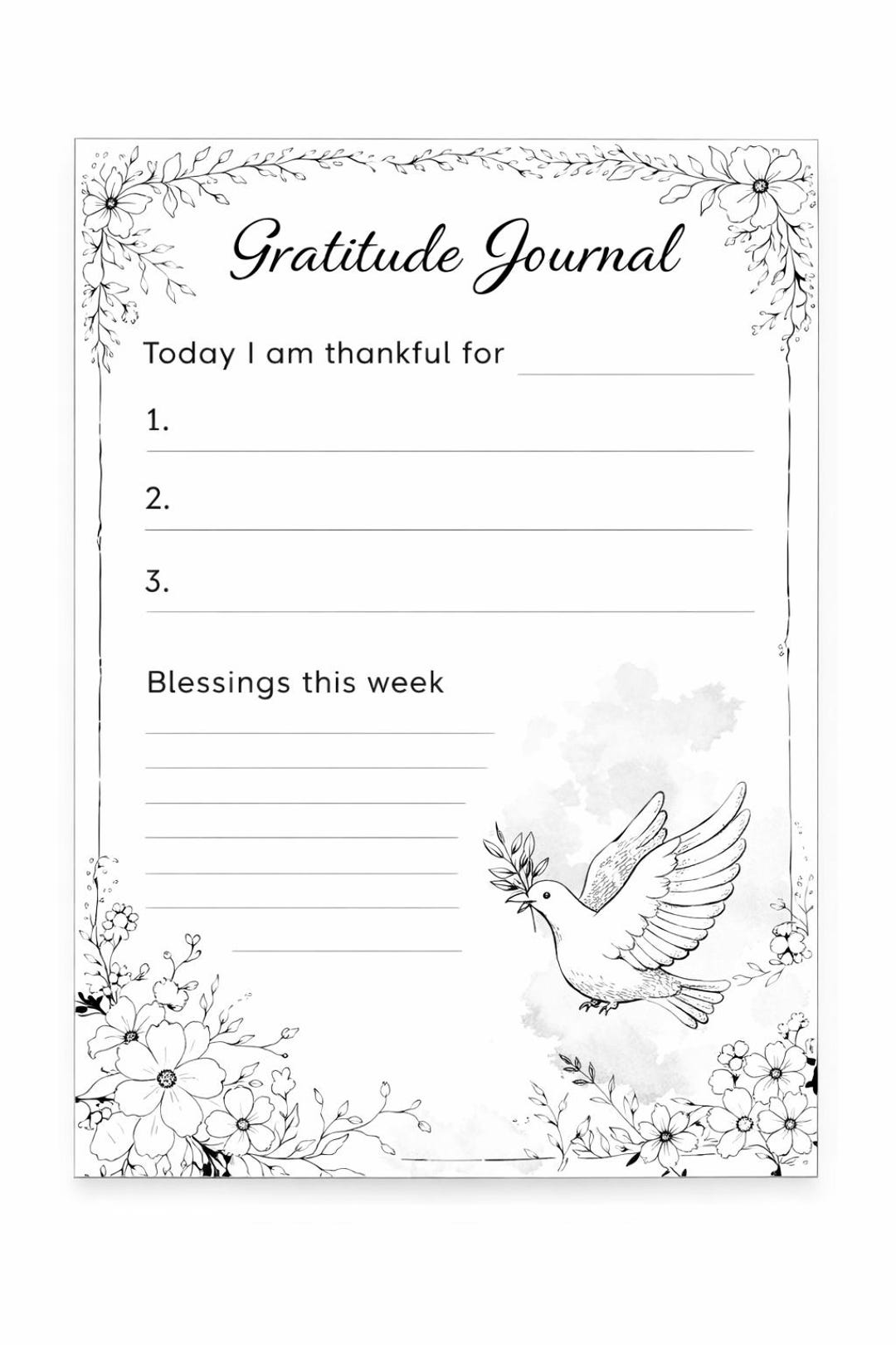 Christian Journalling Pages Printable | Peace in Chaos Faith Journal ...