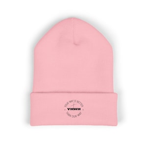 Embroidered Classic Cuffed Beanie - Stylish Winter Accessory, Unisex Knit Cap, Cozy Headwear for All Occasions, Perfect Gift for Him/Her