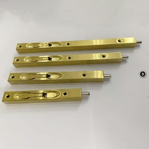 Solid Brass Stainless Steel Door Bolt Gold Finished – Heavy Duty Security Latch, Anti-Theft Door Lock, Dust Proof Hardware for Home Safety