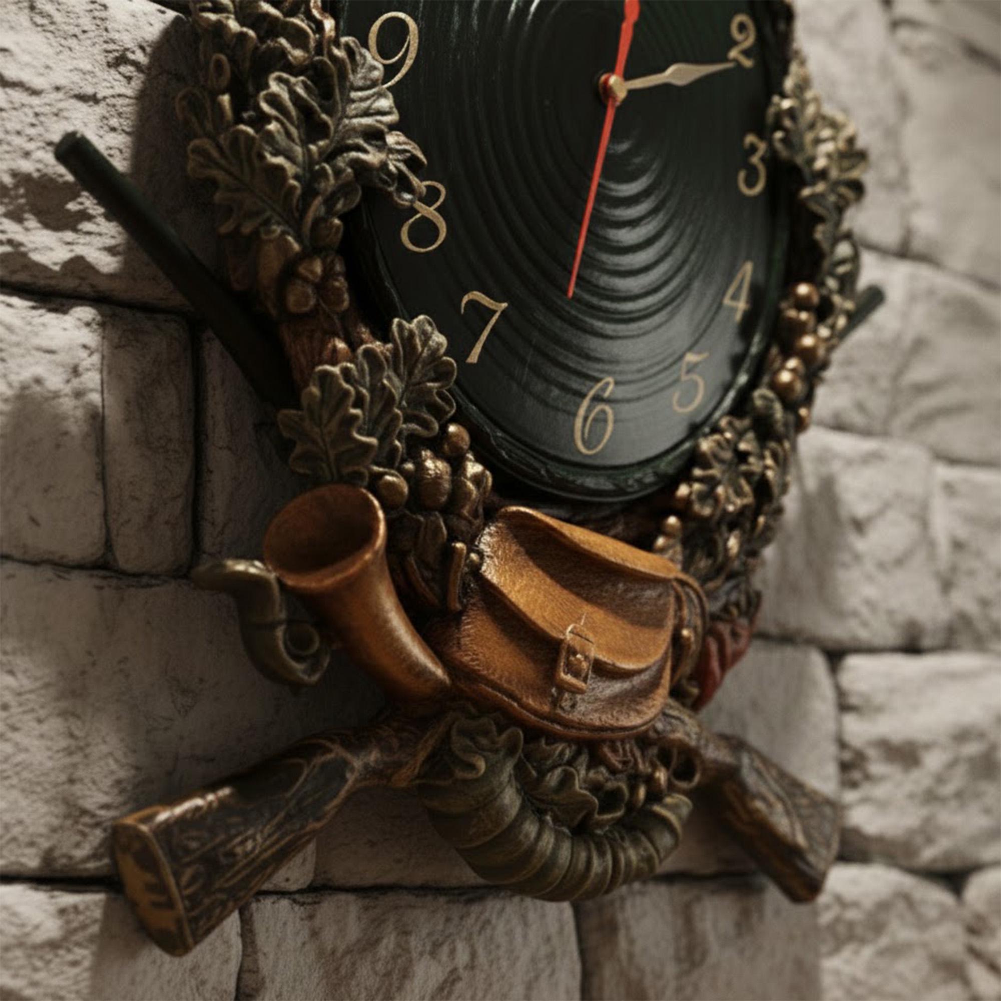 Hunter Wood Wall Clock, Wild Boar Lodge Decor, Gift for Hunters ...