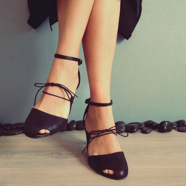 Jiji - Black - FREE SHIPPING Handmade Shoes with Summer Sale Price