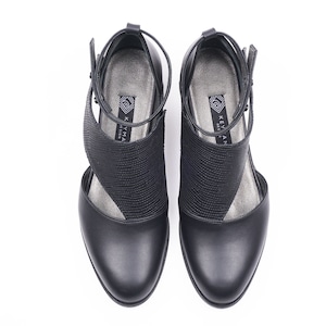 THERA BLACK Handmade Leather Women Flat Shoes 2023 Summer Collection FREE Shipping image 6