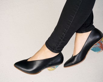 GILDA - Black - FREE SHIPPING Handmade Leather Women Shoes for 2019/2020 Winter Collection