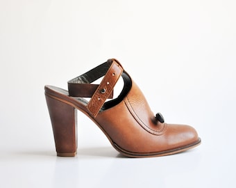 TATI - Brown - Black- FREE SHIPPING Handmade Shoes