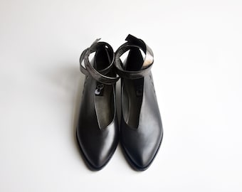 GILDA Flat - Black - FREE SHIPPING Handmade Leather Shoes Winter Collection 2019-2020