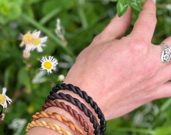 Pulsera de piel de ciervo con cordón para mujer - Original