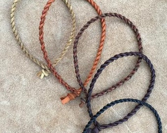 XL or Anklet- Corded Deerskin Bracelet