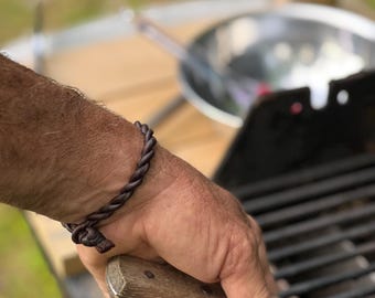 Pulsera de piel de ciervo con cordón XL - Original