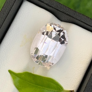 17.60 Carat Natural Kunzite Gemstone | Light Pink Oval Cut | Rare Collector’s Stone | Fine Jewelry