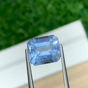 6.10 Carat Natural Goshenite Gemstone | Rare Blue Beryl Cushion Cut | Loose Collector’s Stone