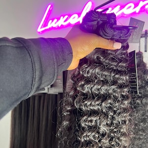 Burmese Curly Luxe Hair Bundle – Unprocessed Virgin Hair, Soft Bouncy Curls, Full Density, No Tangling, Long-Lasting Curls
