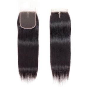 Luxe 5x5 HD Straight Lace Closure – Transparent Lace, Human Hair, Pre-Plucked Hairline, Natural Look, Wig or Sew-In Ready