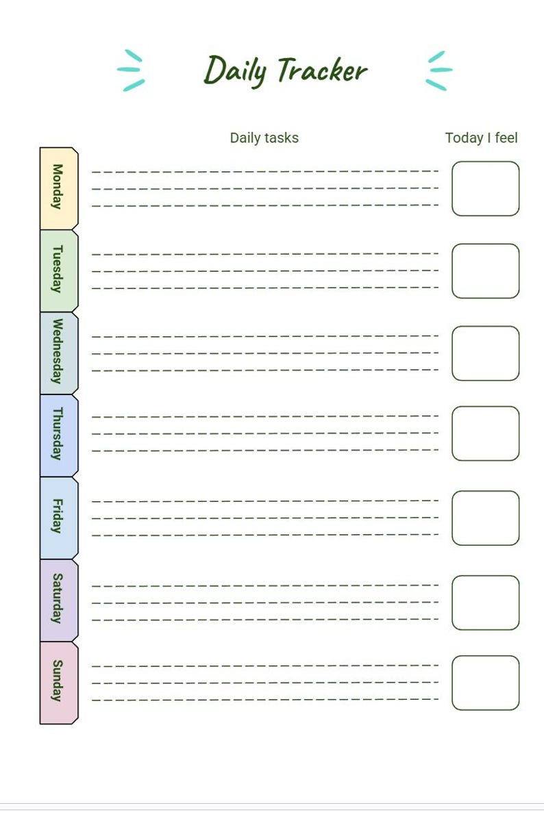 Kids Digital Homework Planner | Printable School Organizer | Weekly ...
