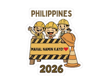 Philippines Travel Convention 2026 Souvenir Sticker, Construction Volunteer Sticker, Filipino Gift