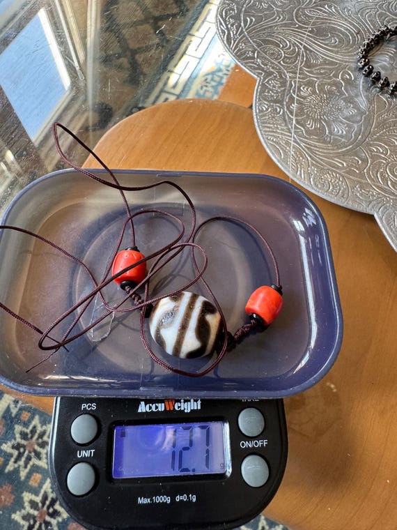 Wave Dzi Bead with Automatic Corals - image 3