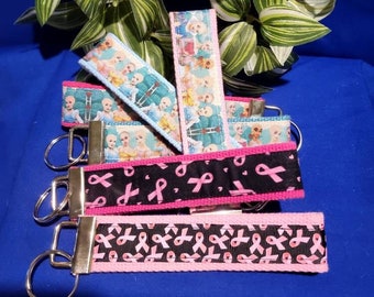 Cancer support Wristlet/Key Fob