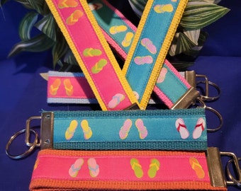 Flip Flop Wristlet/Key Fob