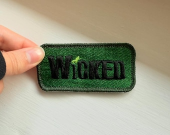 Wicked the Musical Patch: Embroidered Iron-On Broadway Badge
