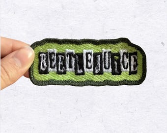 Beetlejuice The Musical Patch: Broadway Embroidered Iron-On Badge