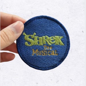 Shrek The Musical Embroidered Patch: Broadway Theatre Gift